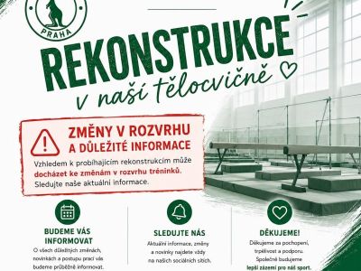 První tréninky v novém školním roce - sledujte prosím aktuality!