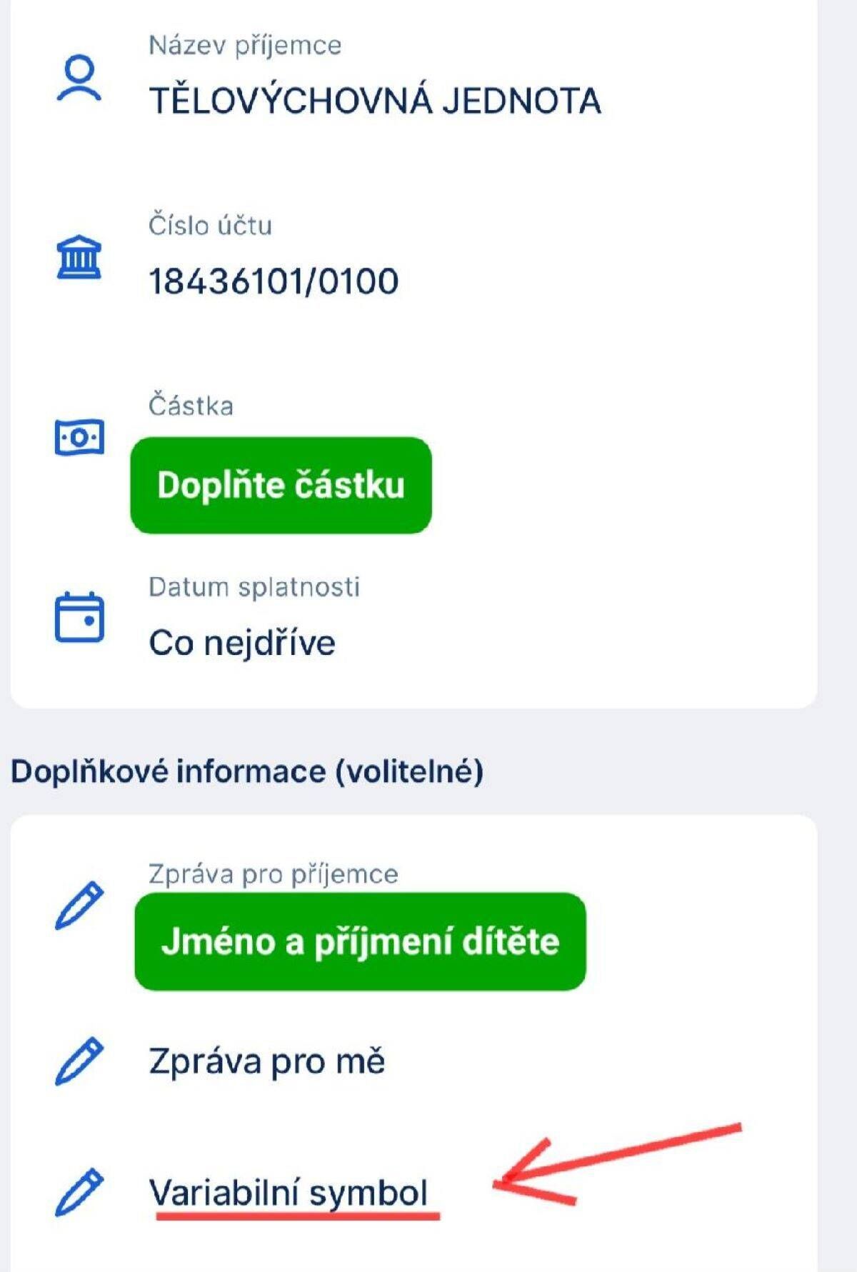Důležité informace k platbám!